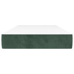 vidaXL Matelas de lit à ressorts ensachés Vert foncé 90x200x20 cm