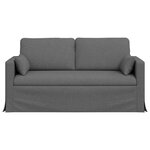 vidaXL Canapé Gris foncé 158 x 78 x 80 cm tissu