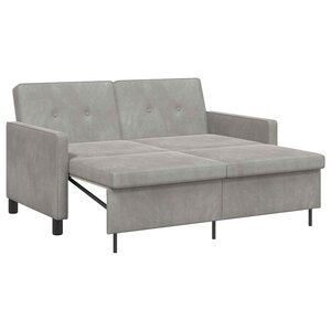 vidaXL Canapé-Lit Gris clair 154 x 94 5 x 80 5 cm Tissu