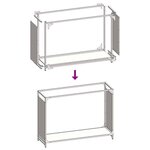 vidaXL Portant de bois chauffage anthracite 90x28x65 cm