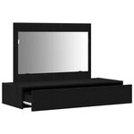 vidaXL Table de Toilette Noir 100 x 40 x 70 cm Bois d'ingénierie