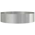 vidaXL Pot en inox Inox Grand Pot métallique Rond Moderne Grand pot