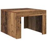 vidaXL Table basse Vieux bois Bois d'ingénierie