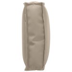 vidaXL Coussin pour dossier de palette Taupe 60 x 40 x 12 cm