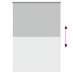 vidaXL Store enrouleur occultant largeur du tissu 85 7 cm polyester