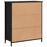 vidaXL Buffet noir 70x30x80 cm bois d'ingénierie