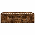 vidaXL Lit de jour avec tiroirs sans matelas chêne fumé 90x200 cm