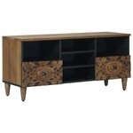 vidaXL Meuble TV Marron 100 x 33 5 x 46 cm Bois de mangue massif