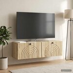 vidaXL Meuble TV mural Chêne Sonoma 98 x 31 x 30 cm Bois d'ingénierie