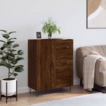 vidaXL Buffet chêne marron 69 5x34x90 cm bois d'ingénierie