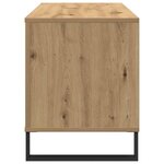 vidaXL Meuble à vinyles avec étagère chêne artisanal 100 x 38 x 48 cm
