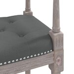 vidaXL Banc Gris foncé 110x40x70 cm Tissu
