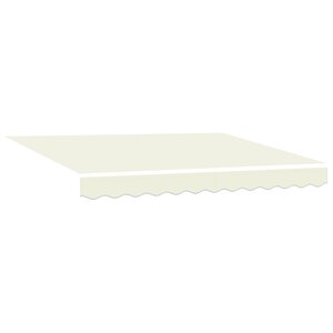 vidaXL Tissu de Remplacement pour Auvent pour Cadre 3.5x2 m Crème