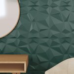vidaXL Panneaux muraux 48 Pièces vert 50x50 cm XPS 12 m² losange