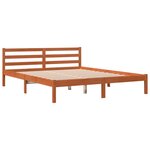 vidaXL Cadre de lit sans matelas cire marron 200x200cm bois pin massif