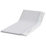 vidaXL Surmatelas Blanc 120 x 200 cm Tissu Jacquard