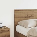 vidaXL Tête de lit Chêne artisanal 120 cm Bois d'ingénierie