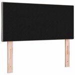 vidaXL Tête de lit avec des lumières à LED Gris clair 90 cm tissu