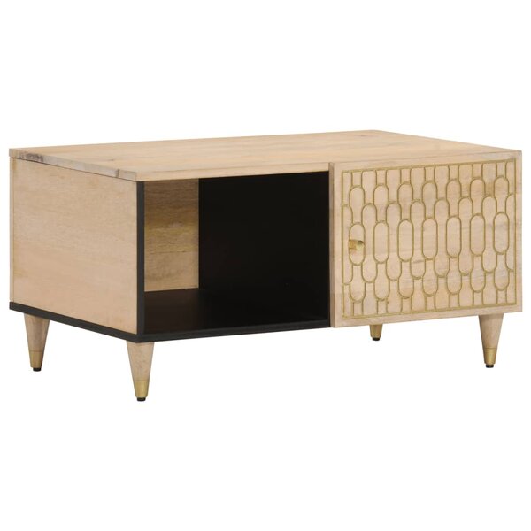 vidaXL Table basse 80x50x40 cm bois de manguier massif