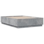 vidaXL Cadre de lit sans matelas gris béton 120x190 cm