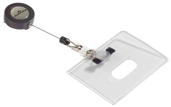 porte-badge  en PVC flexible  85 x 54 mm DURABLE