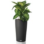 LECHUZA Jardinière Cilindro Color 32 ALL-IN-ONE Ardoise 13953