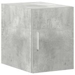 vidaXL Armoire de rangement mince gris béton 30x42 5x225 cm