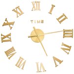 vidaXL Horloge murale 3D Design moderne Doré 100 cm XXL