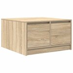 vidaXL Table basse avec tiroirs chêne sonoma 70 5x70x40 cm