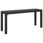 vidaXL Banc de jardin Anthracite 100 x 28 x 45cm Acier