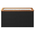 vidaXL Jardinière noir 80x40x40 cm résine tressée