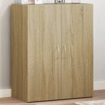 vidaXL Armoire de classement chêne sonoma bois d'ingénierie