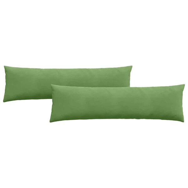 vidaXL Coussins de canapé 2 Pièces Vert clair 145 x 40 cm