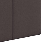 vidaXL Tête de lit suspendue Marron foncé tissu