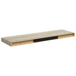 vidaXL Étagère flottante murale chêne 80x23 5x3 8 cm MDF