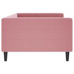 vidaXL Lit de repos rose 100x200 cm velours