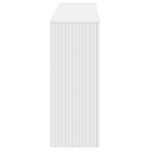 vidaXL Table console Rayé Blanc 155 x 29 x 74 cm Bois d’ingénierie