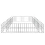 vidaXL Lit surélevé à gabion Acier galvanisé 200x100x20 cm