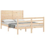 vidaXL Cadre de lit sans matelas 120x200 cm bois massif