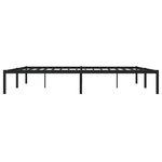 vidaXL Cadre de lit métal sans matelas noir 193x203 cm