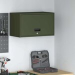 vidaXL Armoire murale pour garage Vert olive 60 x 33 x 35 cm