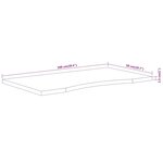 vidaXL Dessus de bureau 100x50x2 5 cm rectangulaire bois massif acacia