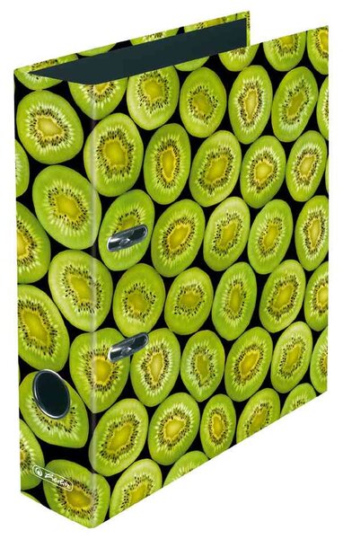 Classeur à levier maX.file A4 pélliculé Brillant motif Kiwi HERLITZ