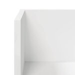vidaXL Étagères murales 2 Pièces blanc 75x16 5x16 5 cm bois d'ingénierie