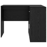 vidaXL Bureau d'angle avec tiroir Chêne noir 102 x 88 x 75 cm