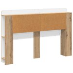 vidaXL Cabinet de Tête de Lit Chêne artisanal 160 cm Bois d’ingénierie