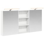 vidaXL Ensemble de Meubles de Salle de Bain 3 Pièces 140 x 14 5 x 70 cm