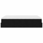 VidaXL Cadre de lit ottoman avec matelas noir 140x200 cm velours
