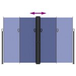 vidaXL Auvent latéral rétractable bleu 220x1000 cm