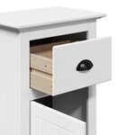 vidaXL Armoire de salle de bain BODO blanc 44x30x90 cm